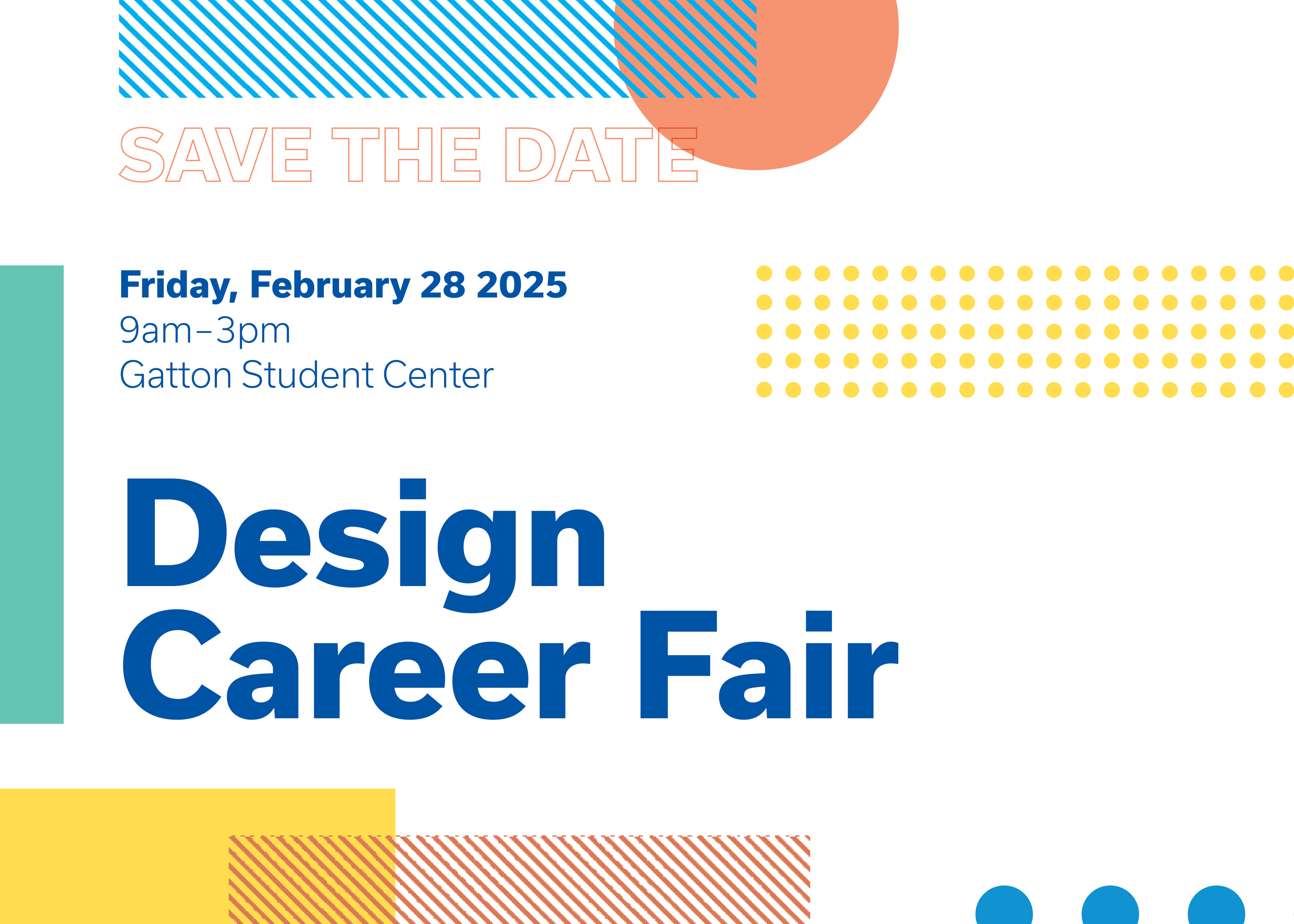 Graphic announcing 2025 Design Career Fair